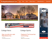 Tablet Screenshot of collegenewsnetwork.com